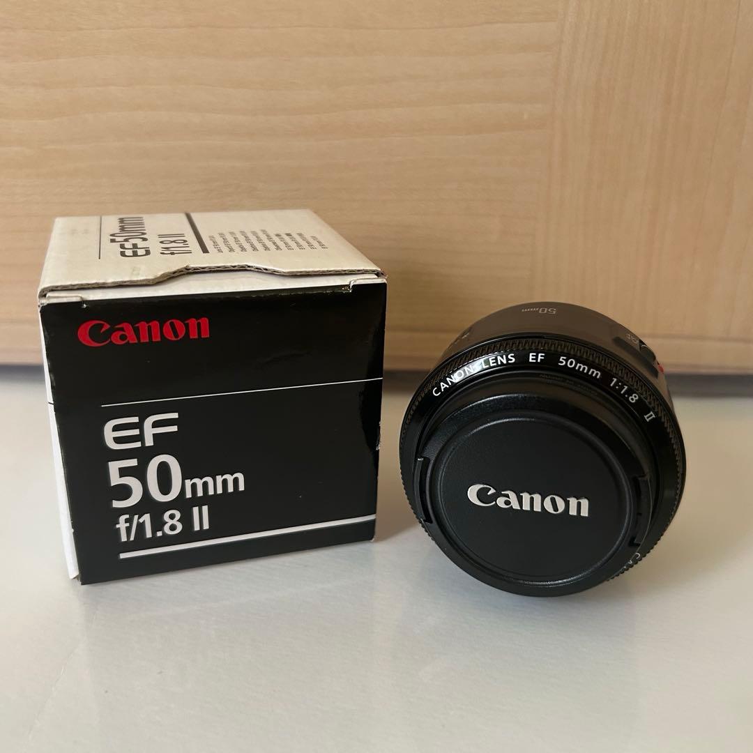 Canon EF 50mm f/1.8 II レンズ　フィルター付き