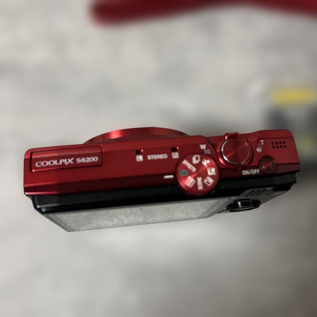 Nikon COOLPIX s8200 14倍光学ズーム　動作確認済　付属品　赤