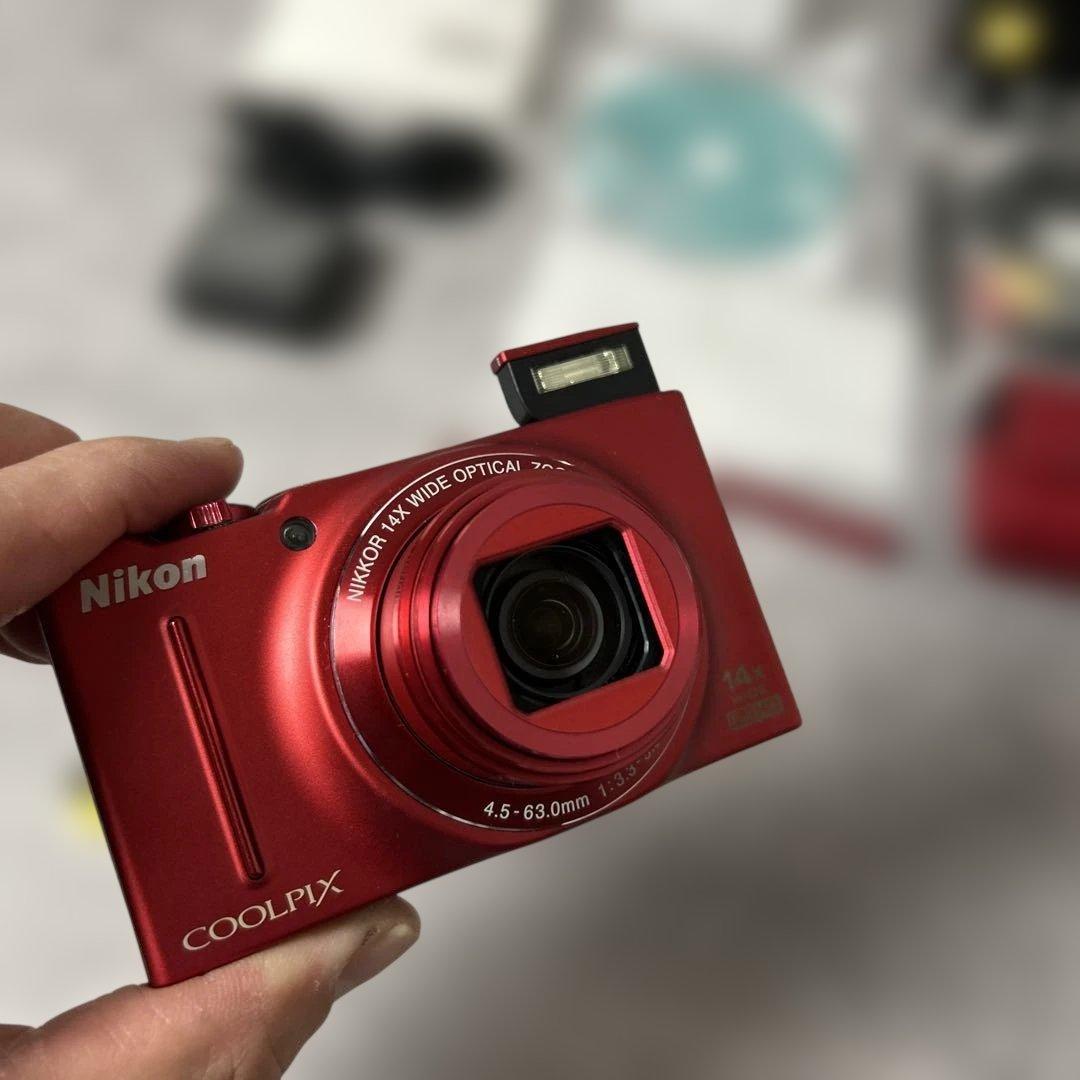Nikon COOLPIX s8200 14倍光学ズーム　動作確認済　付属品　赤