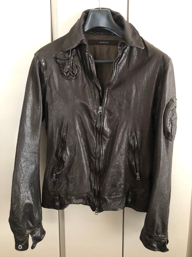 サージュデクレ　レザー ライダース