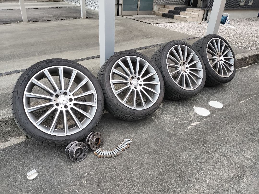 AMG　20インチ スペーサー、ボルト付き　アルミホイールセット タイヤ、