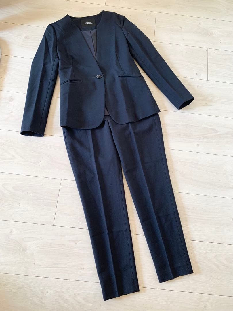 ユナイテッドアローズ グリーンレーベル ネイビー シングルボタン パンツスーツ