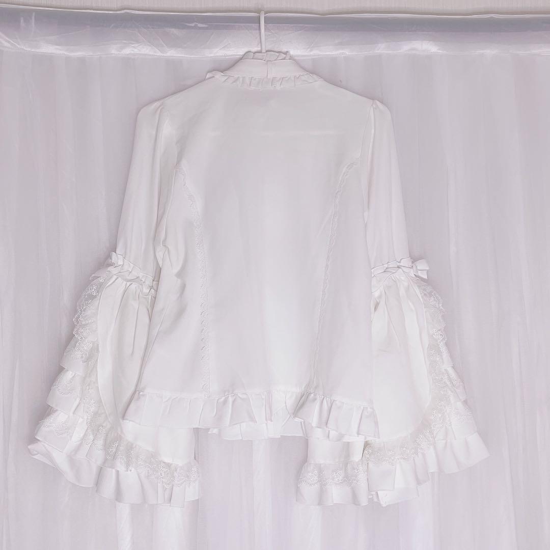 DearMyLoveEmily フリルハイネックレースリボンプリンセスブラウス