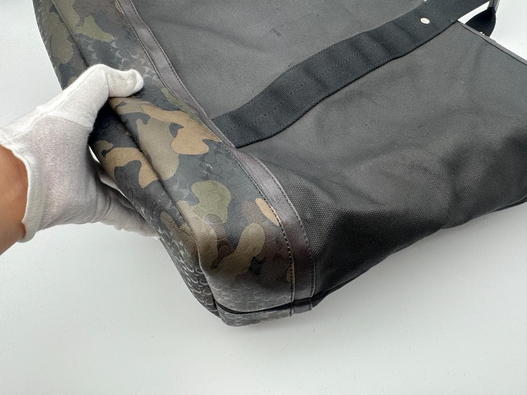 COACH F70832 ウィークエンド トートバッグ カモフラ柄 ポーチ付