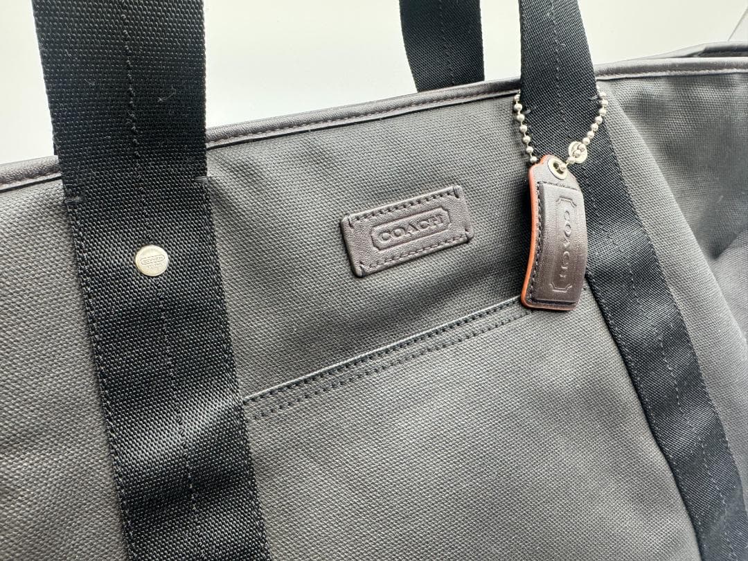 COACH F70832 ウィークエンド トートバッグ カモフラ柄 ポーチ付