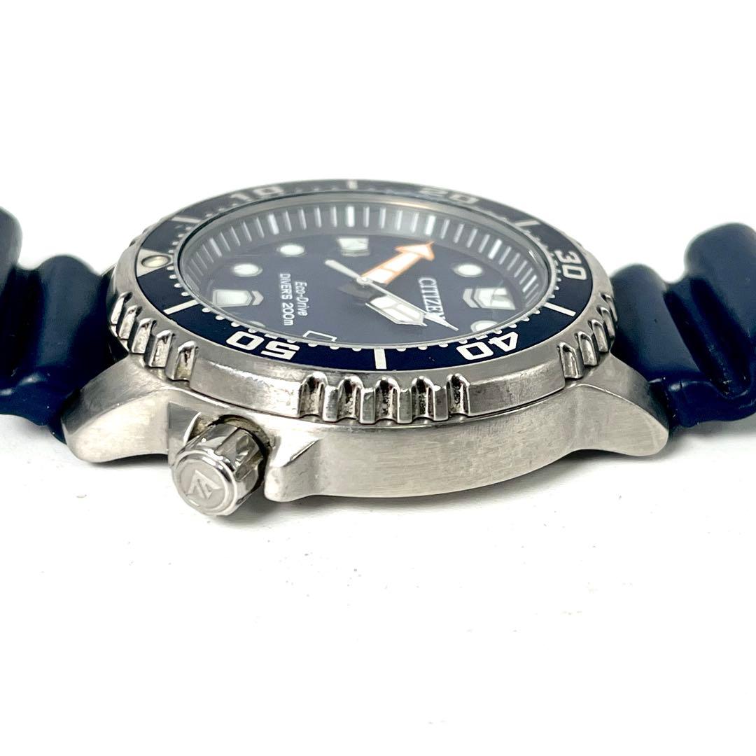 【稼働品】シチズン ダイバーズウォッチ エコドライブ E168-S100631