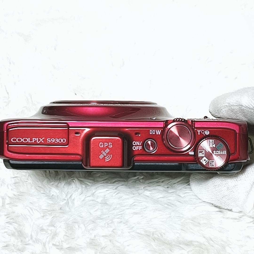 美品✨ NIKON COOLPIX S9300 レッド コンデジ デジカメ