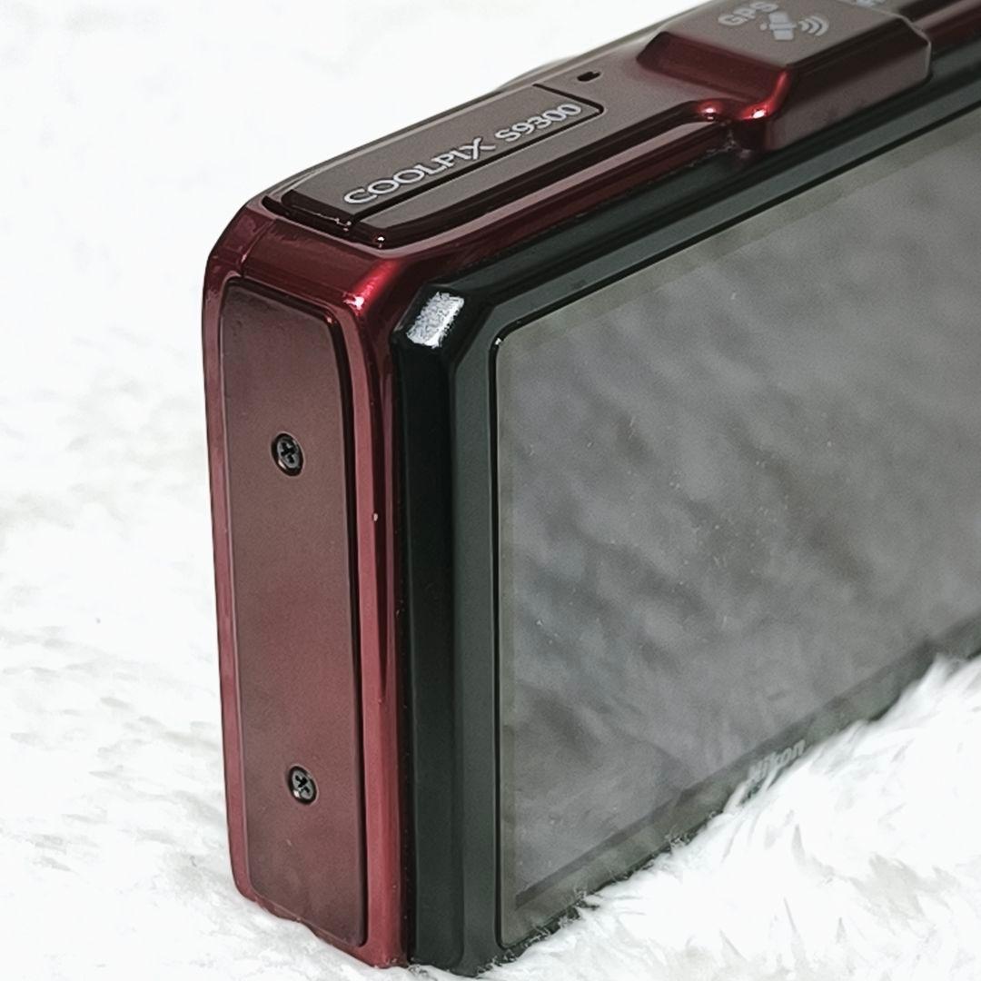 美品✨ NIKON COOLPIX S9300 レッド コンデジ デジカメ