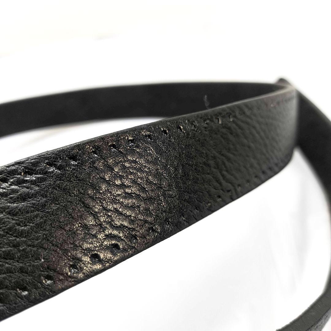 美品 グッチ メンズ ベルト 100 GUCCI 163502 ブラック