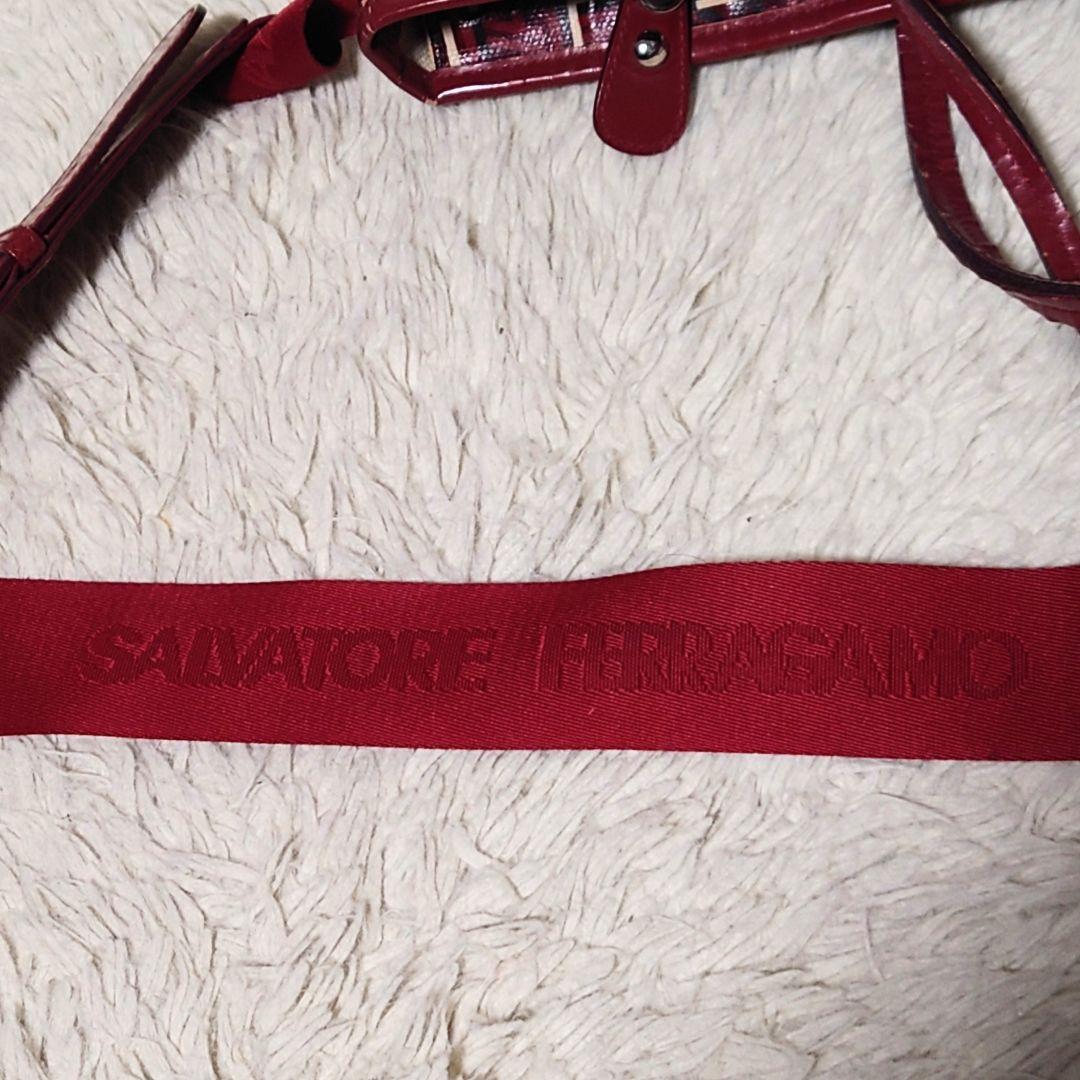 【希少】サルヴァトーレフェラガモ 2way バッグ ロゴ総柄 ボストンバッグ