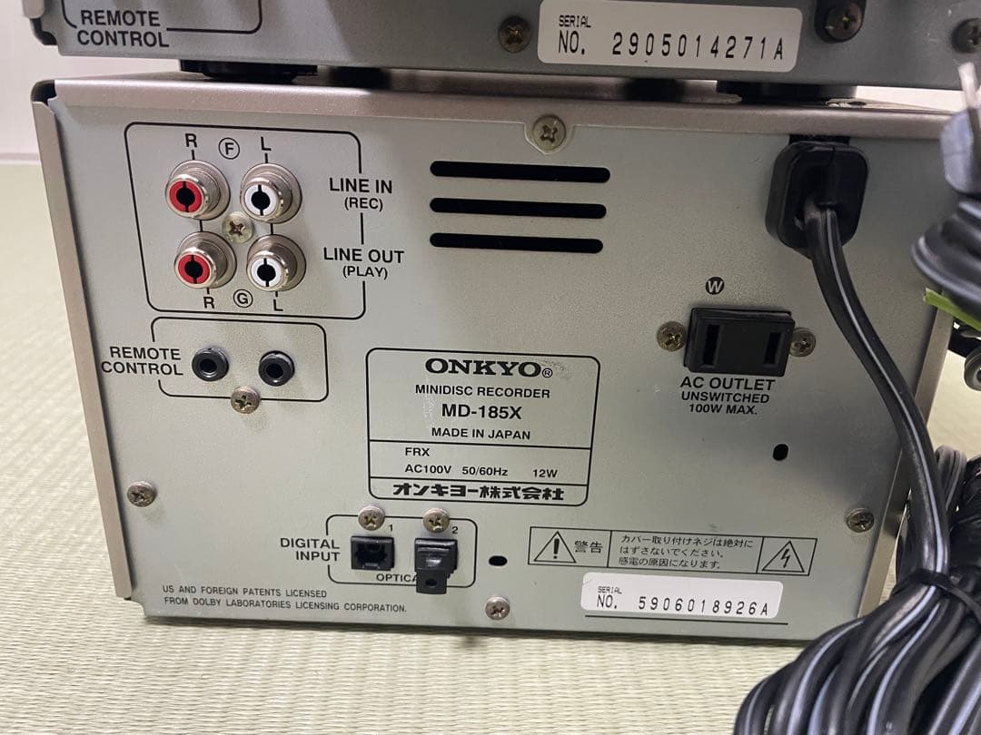 ONKYO　CR-185X　MD-185X　セット　即日発送！