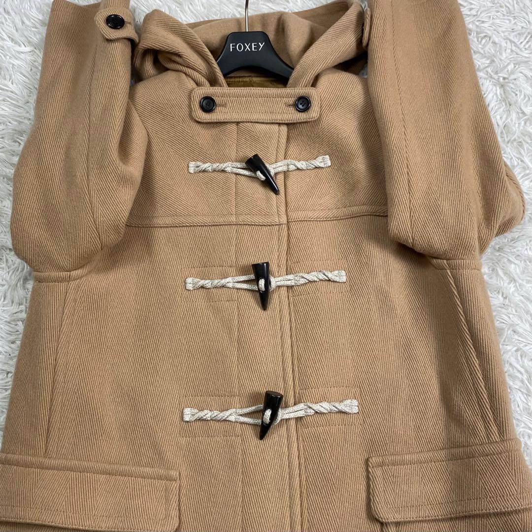 極美品✨近年 23区 ヘリンボーン ダッフルコート ロング丈 キャメル 38