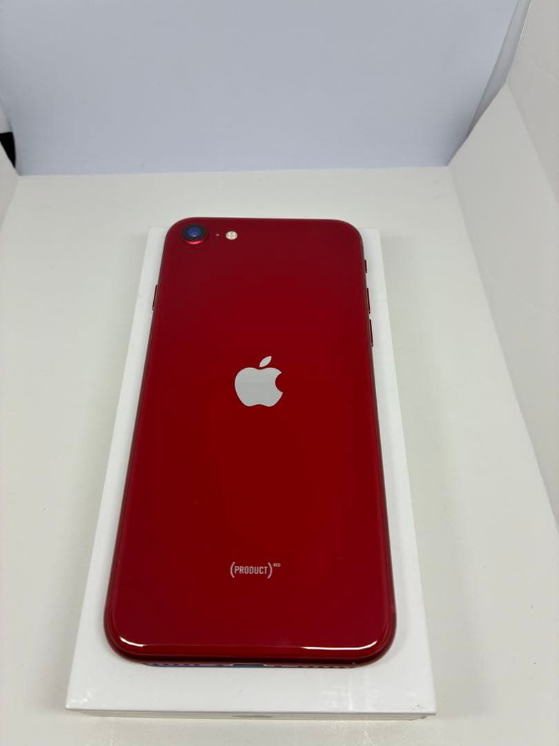 【極美品】　iPhone SE3 128G レッド　SIMフリー　新品バッテリー