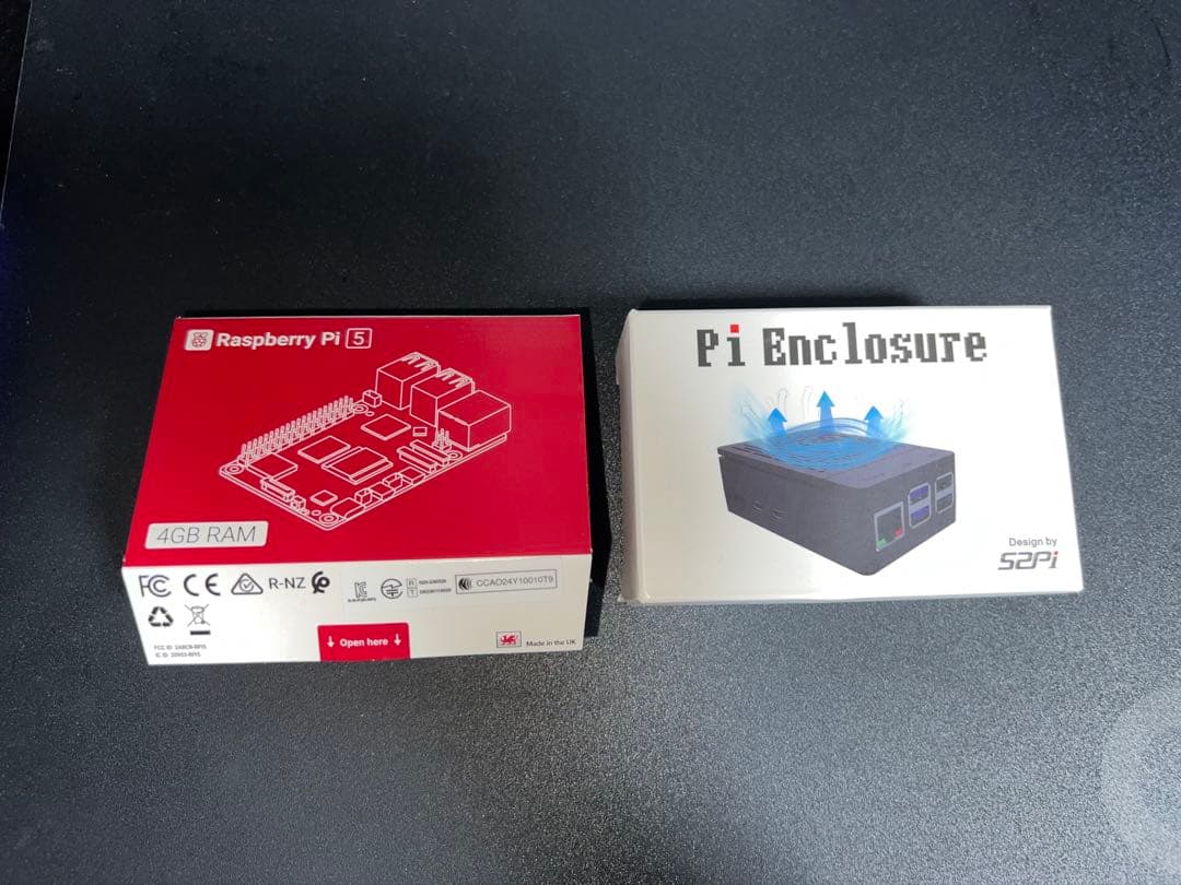 Raspberry Pi 5 4GB ラズベリーパイ5 (ケース付き)