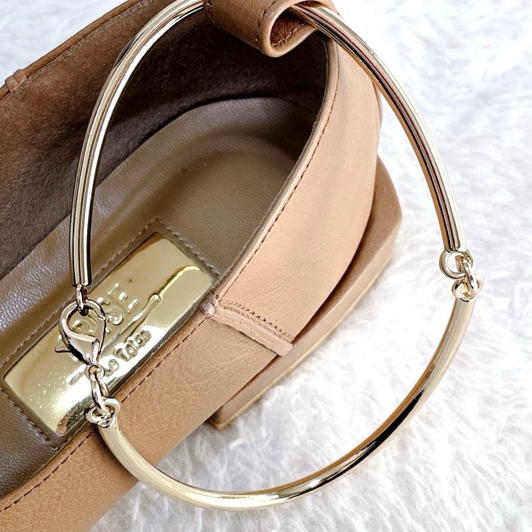 【美品】ルタロン　グリーズ　レザースクエアクロスシームアンクルフ　パンプス