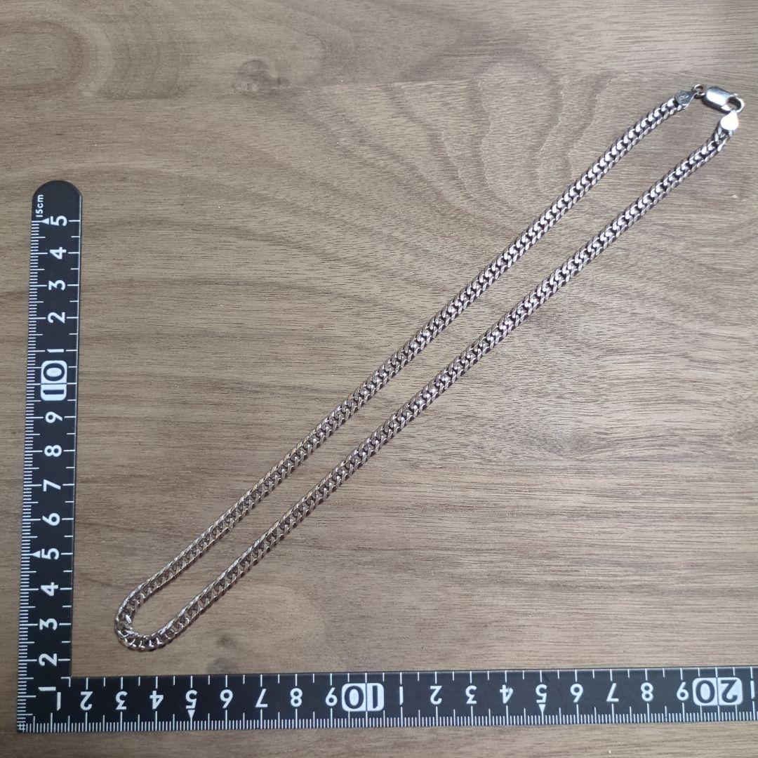 約50cm 6面カット シルバー925 喜平ネックレス