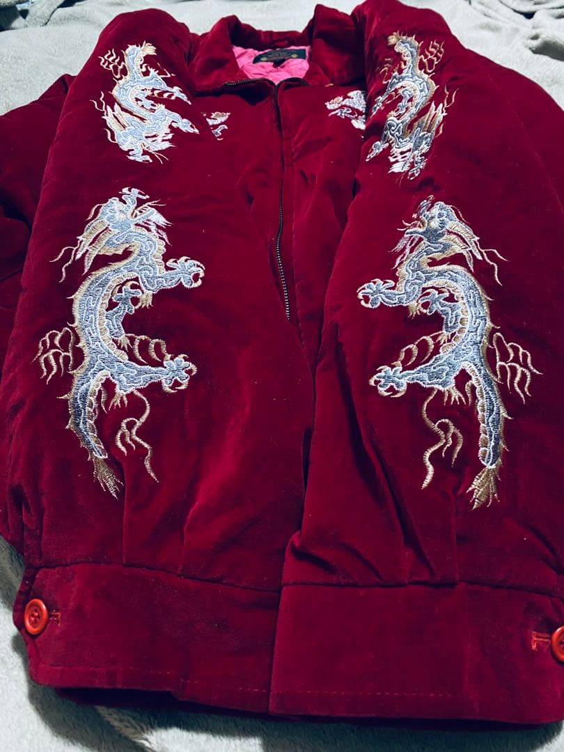 90s 美品 CORSAIRE 別珍 龍 日本限定 スカジャン vintage