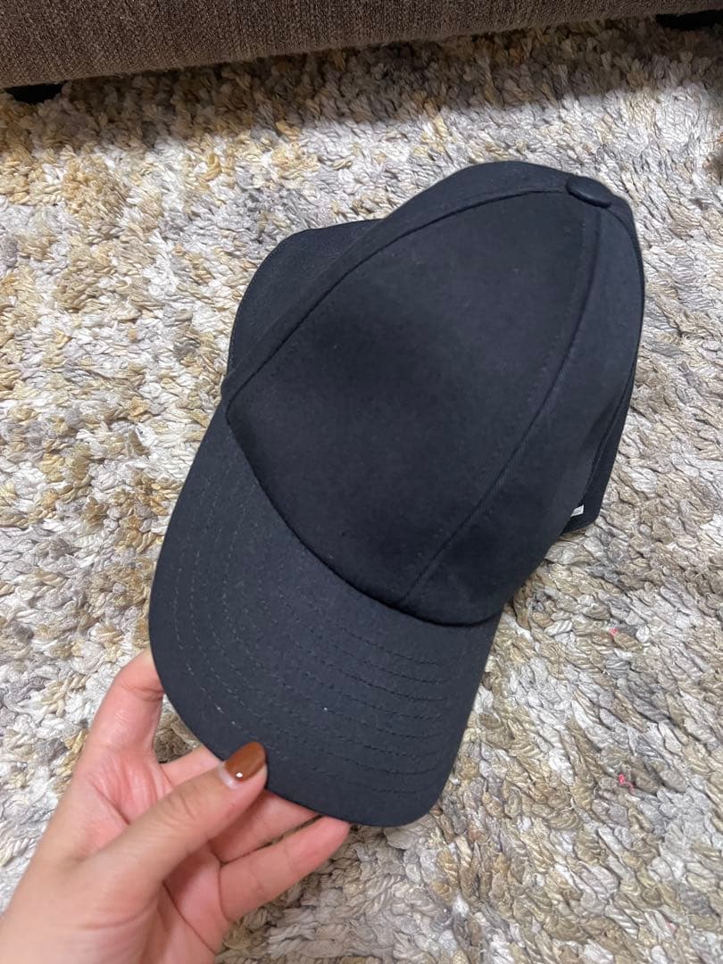 courreges ブラックベースボールキャップ