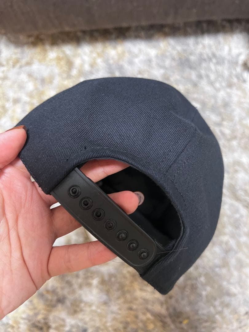 courreges ブラックベースボールキャップ