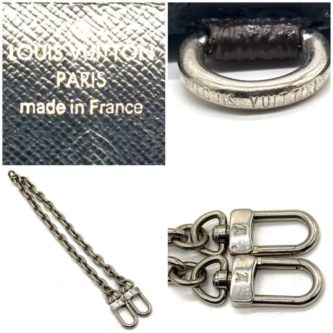 l*7様 ルイヴィトン 三つ折り長財布 モノグラムマカサー チェーン付き 茶