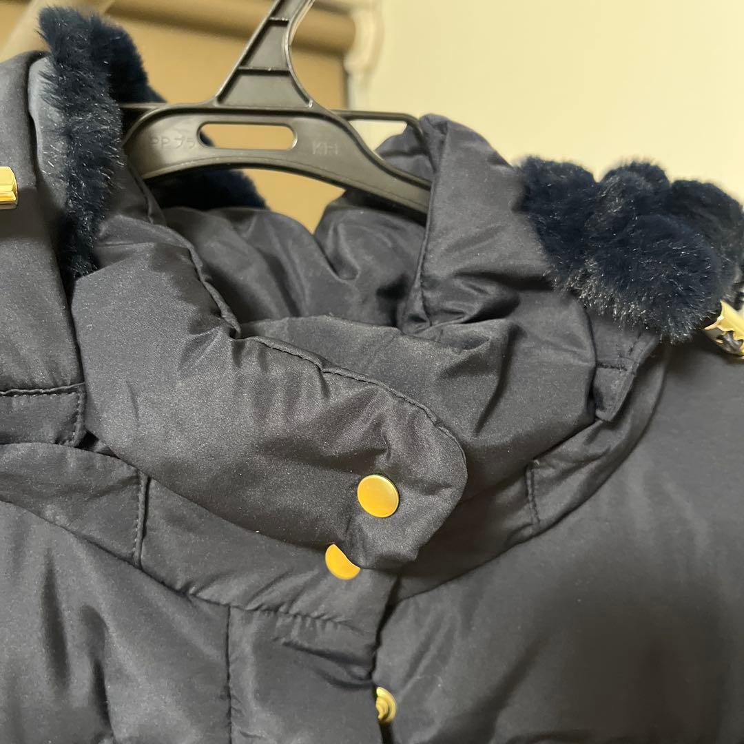 新品 ウツクシルエット撥水ダウンコート　ネイビーXLglobal work 濃紺