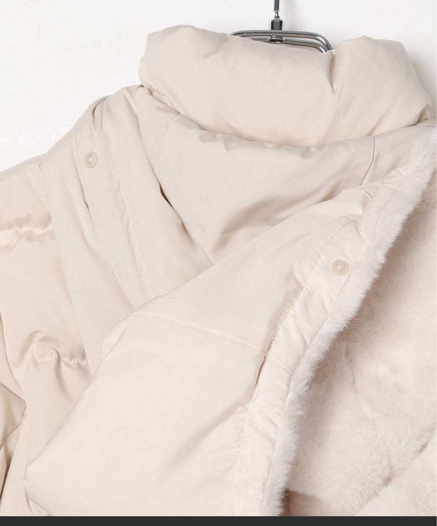 新品 ウツクシルエット撥水ダウンコート　ネイビーXLglobal work 濃紺