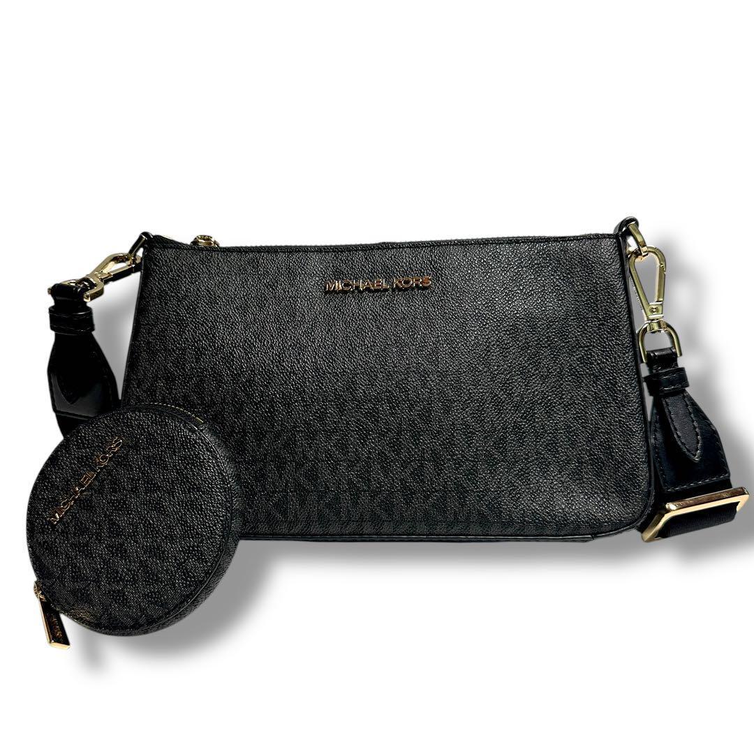 極美品　マイケルコース ショルダーバッグ クロスボディ MK シグネチャー