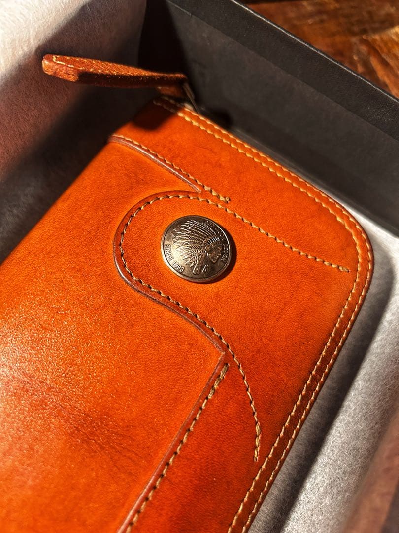 【美品】REDMOON レッドムーン ラウンドファスナー 長財布 ラウンド