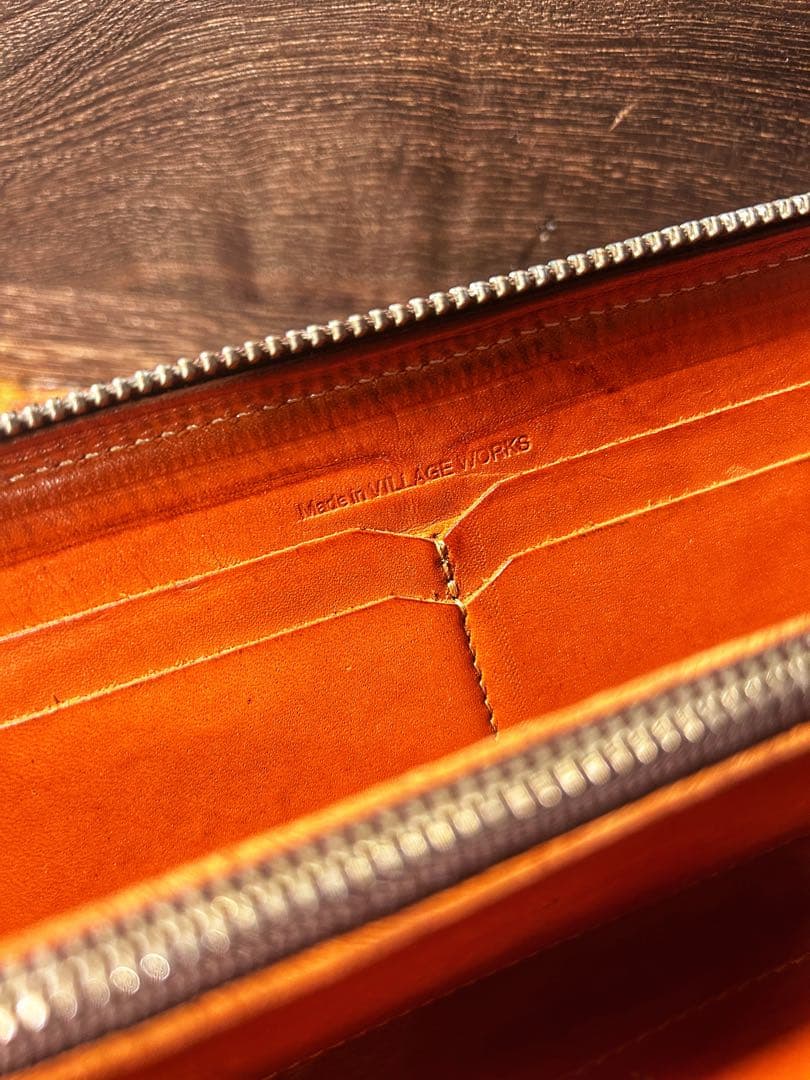 【美品】REDMOON レッドムーン ラウンドファスナー 長財布 ラウンド