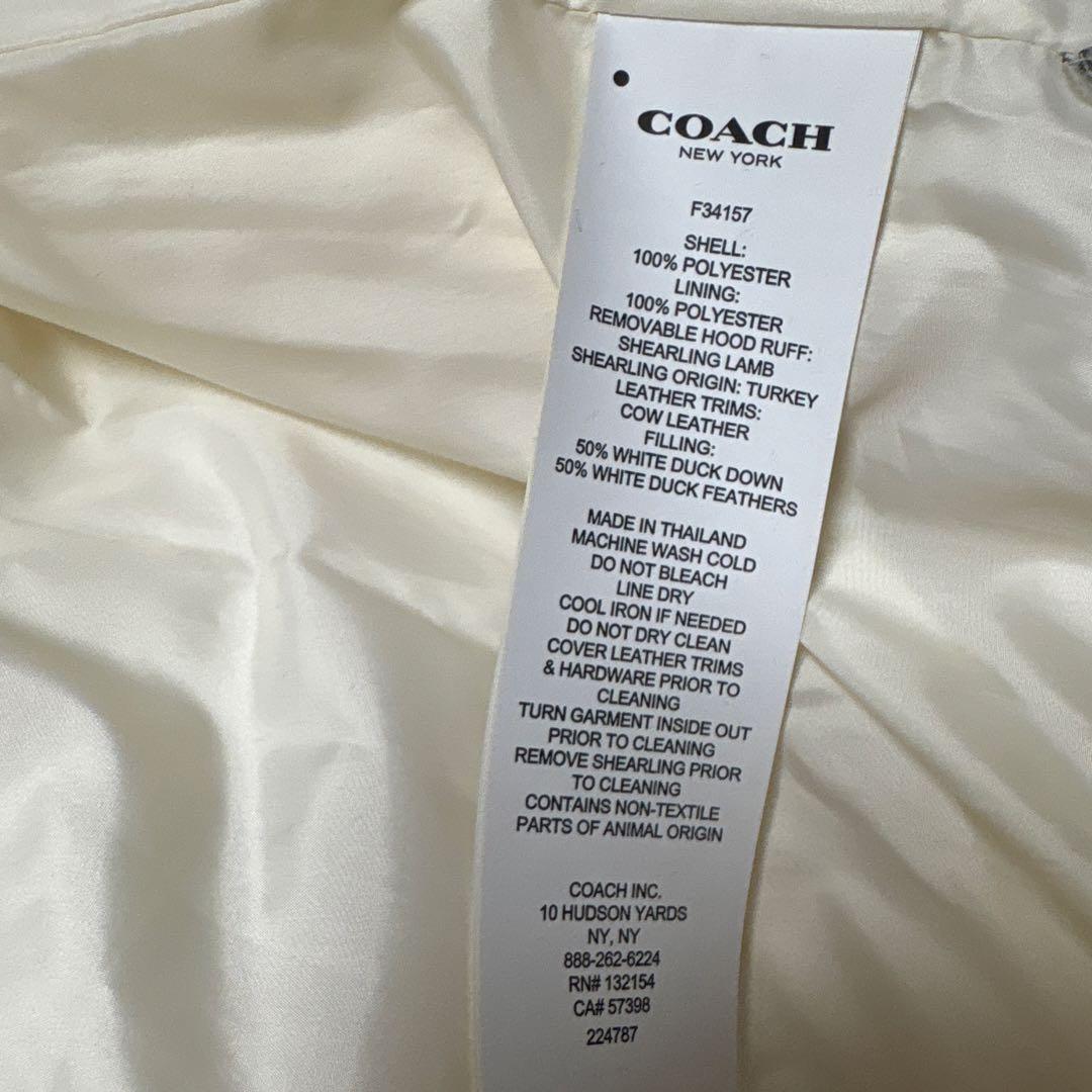 美品　コーチ　ダウンジャケット