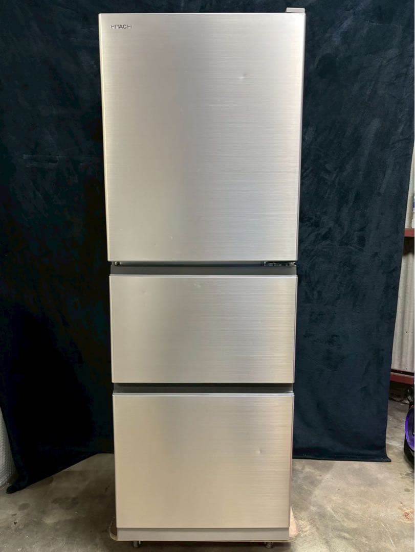 HITACHI 3ドア冷蔵庫 265L 2021年製 R-27NV（N） 右開き