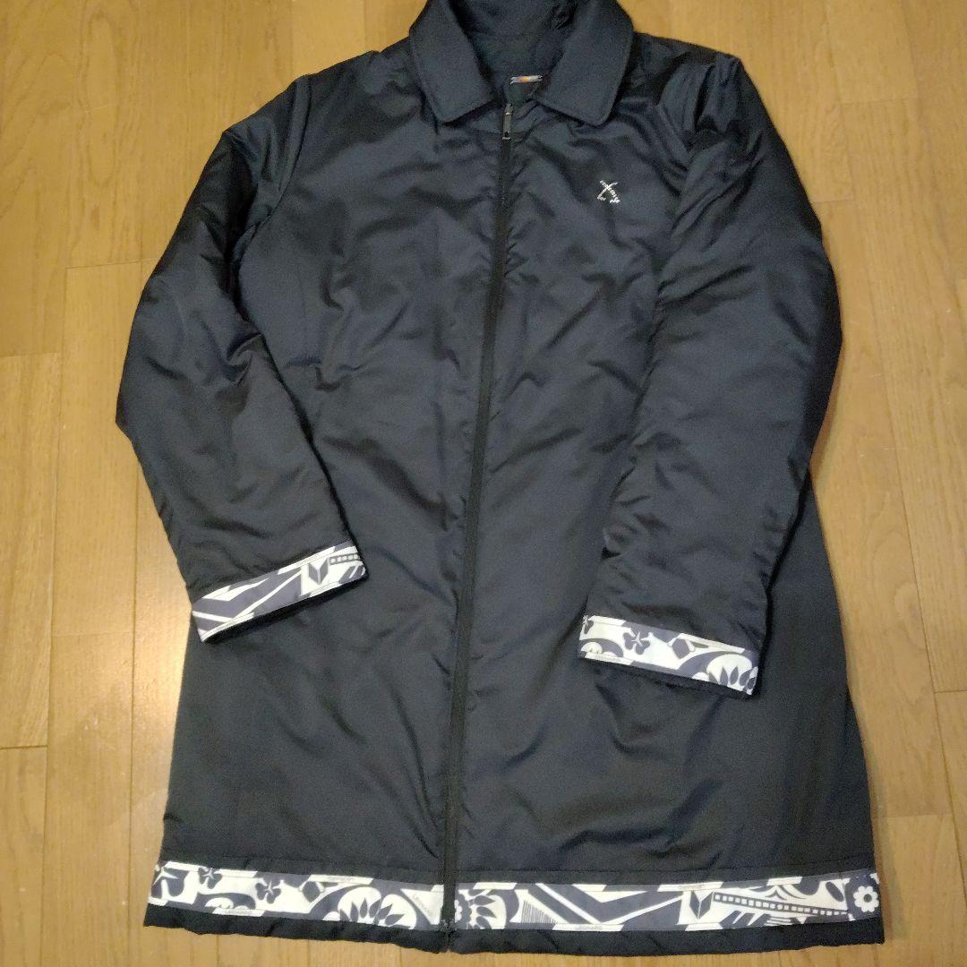 レオナールスポーツ 黒キルティングジャケット リバーシブル