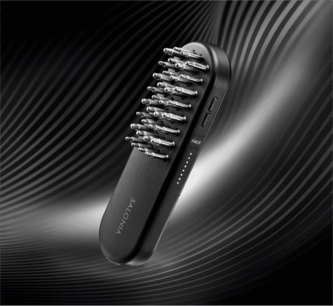 SALONIA スカルプ・フェイスケア美容器 ブラック