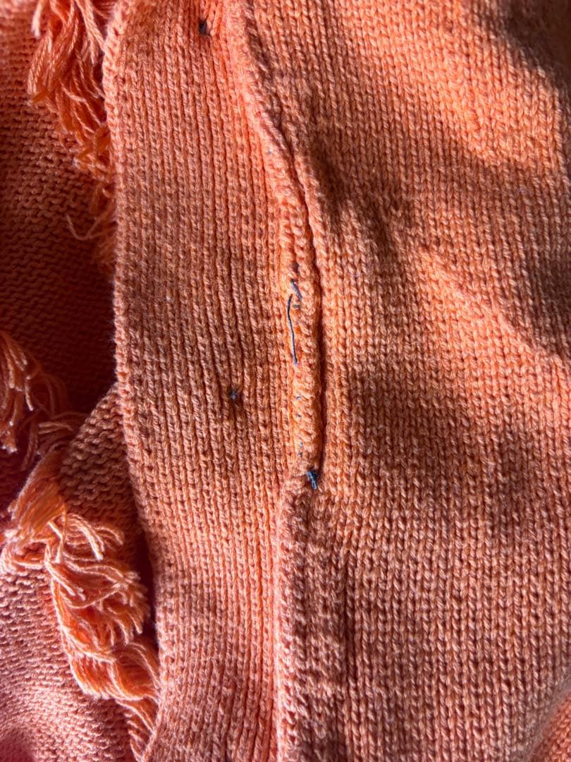 ゆう MAISON SPECIAL フリンジオレンジカーディガン