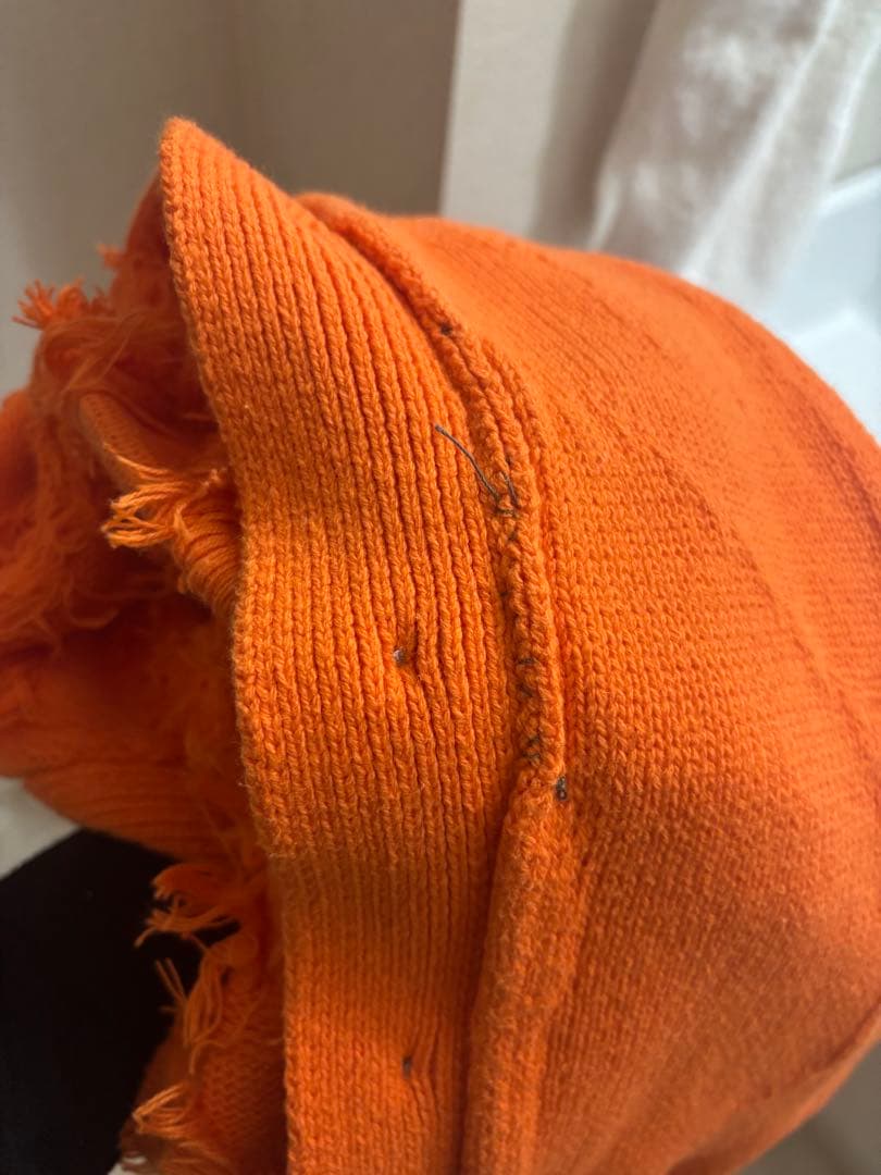 ゆう MAISON SPECIAL フリンジオレンジカーディガン