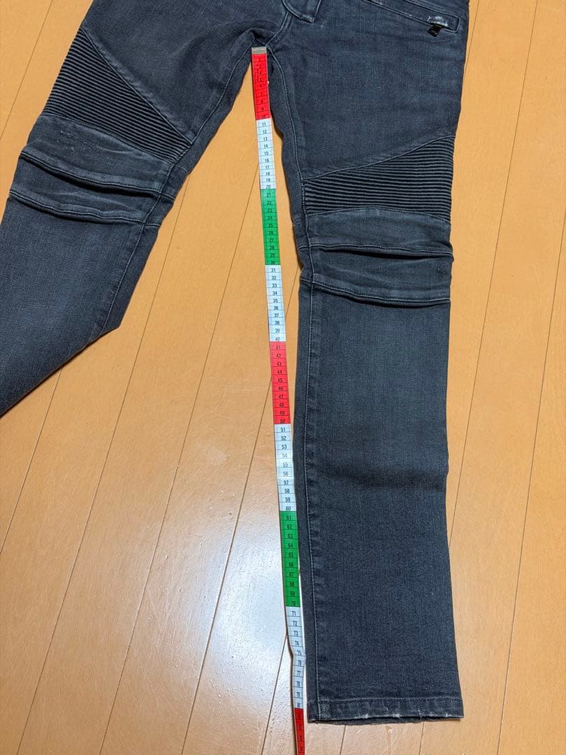 BALMAIN バイカーデニム グレー 28