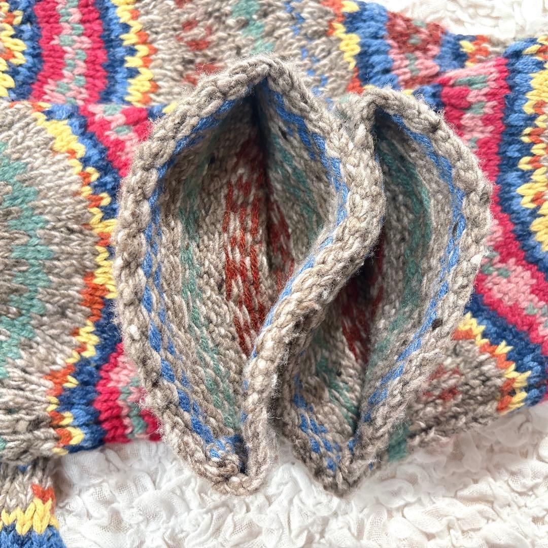 ポロラルフローレン カシミヤ混 フェアアイルニット セーター XS スカラップ