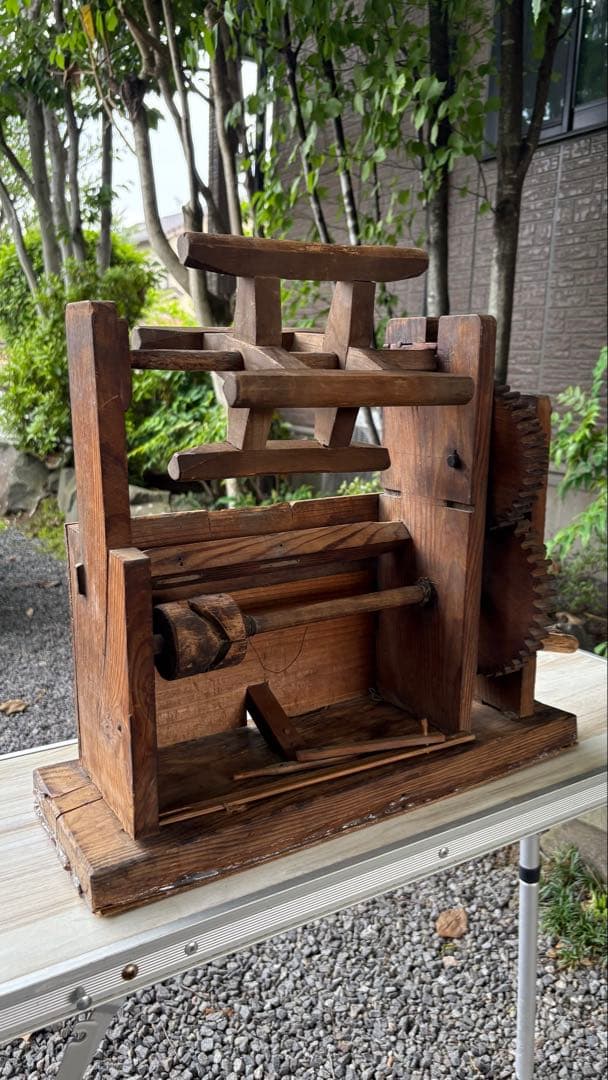 古民具　古道具　座繰り機　糸巻き機 大正　昭和アンティーク