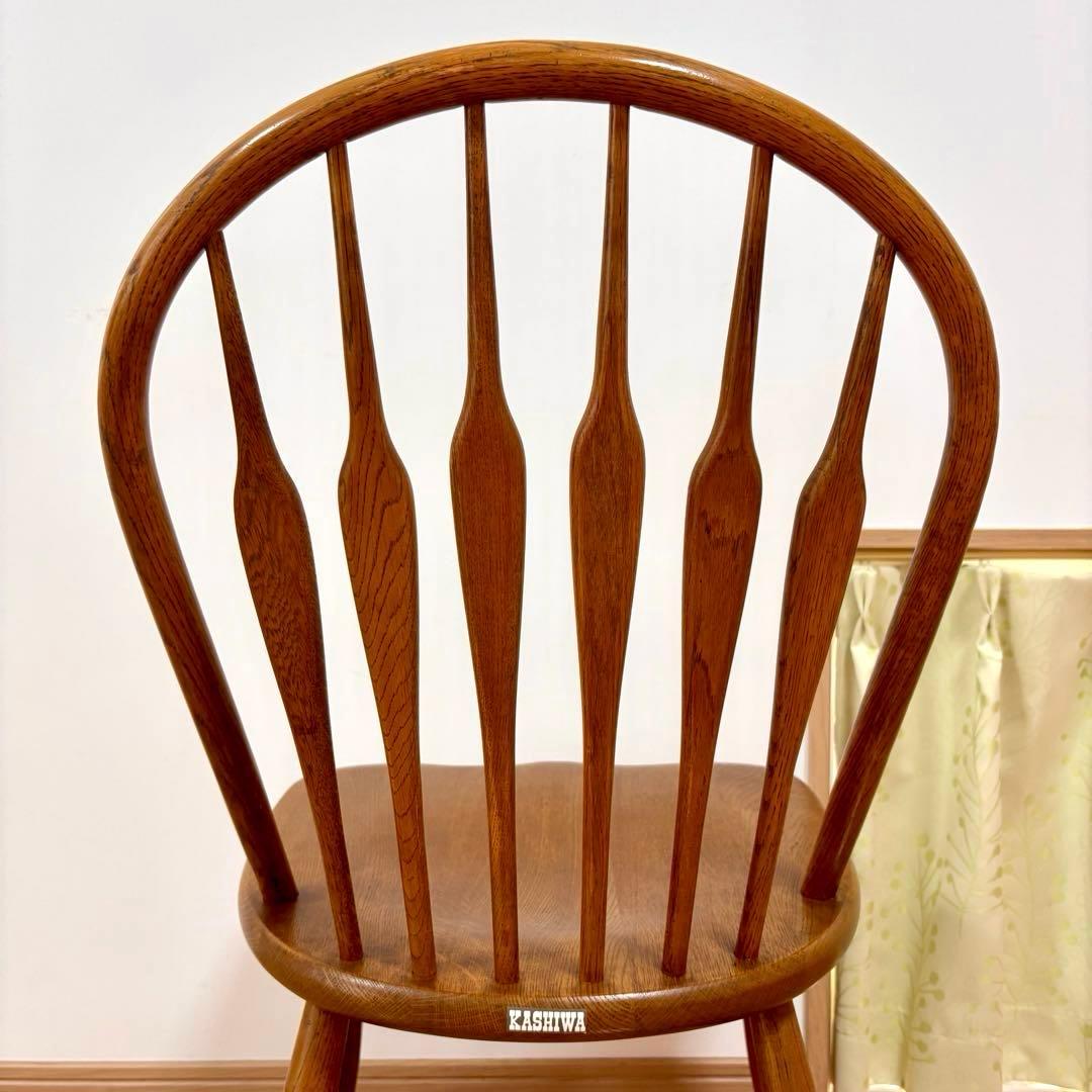 柏木工 KASHIWA ウィンザーチェア ダイニングチェア ビンテージ ②