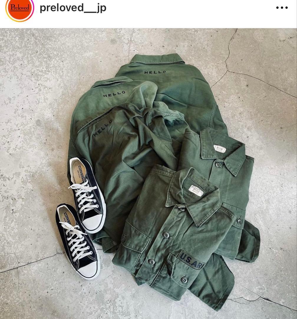 リ*ー様 preloved購入Helloリメイクミリタリージャケットシンゾーンロ