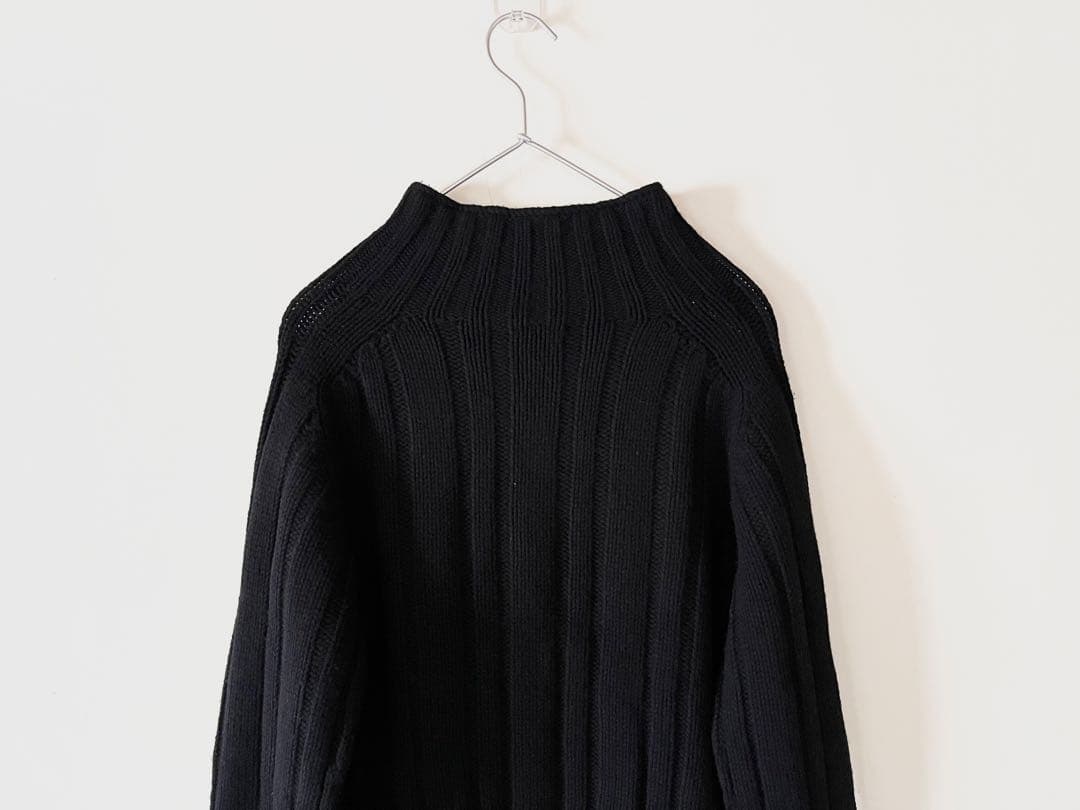 マーガレットハウエル ハイネックリブニット 5.6万 スコットランド製 美品