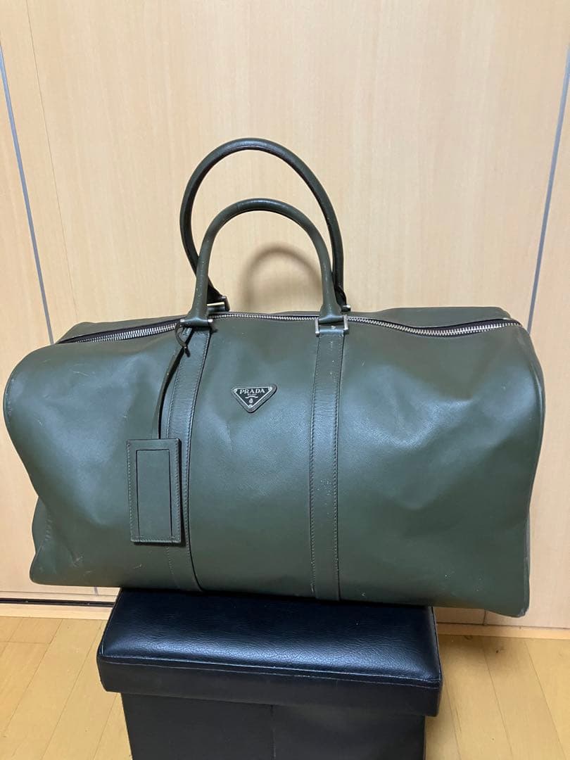 PL AD A プラダ ボストンバッグ オリーブグリーン