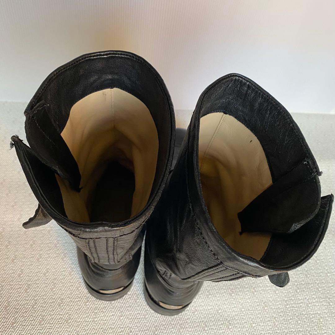 JIMMY CHOO イタリア製 ロゴプレート付 エンジニアブーツ37 1/2