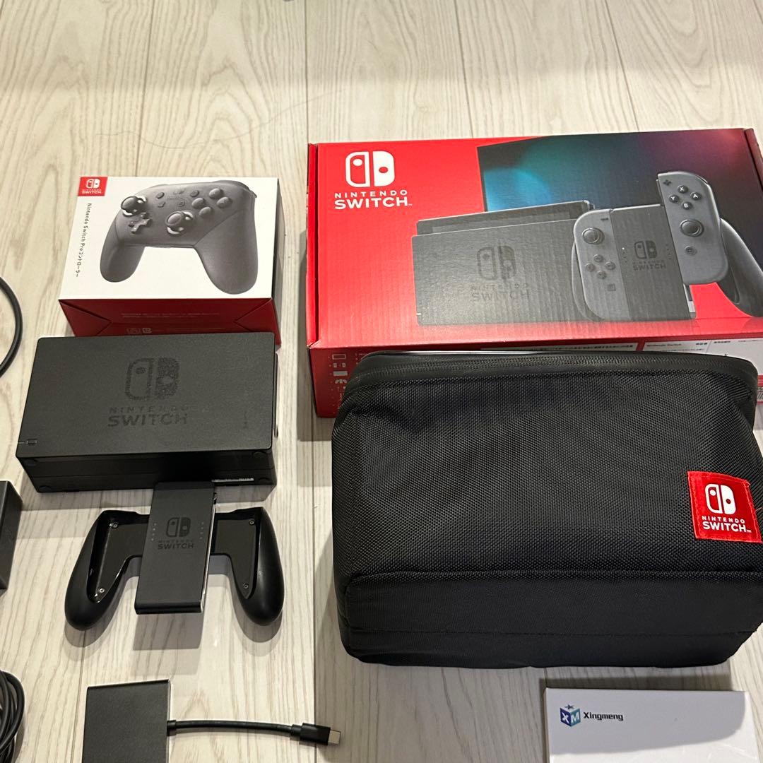 Nintendo Switch 本体 プロコン 簡易ドック ケース セット