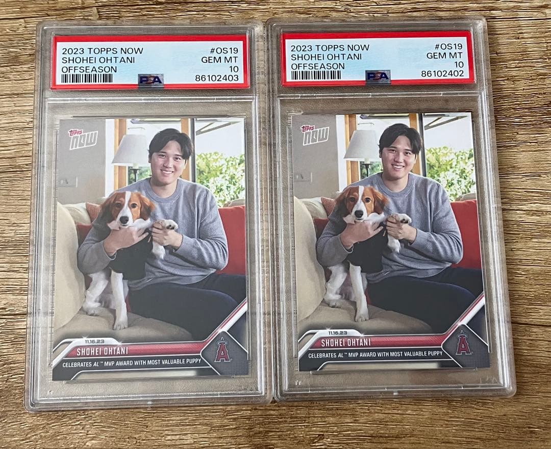 PSA10 大谷 デコピン 2枚セット