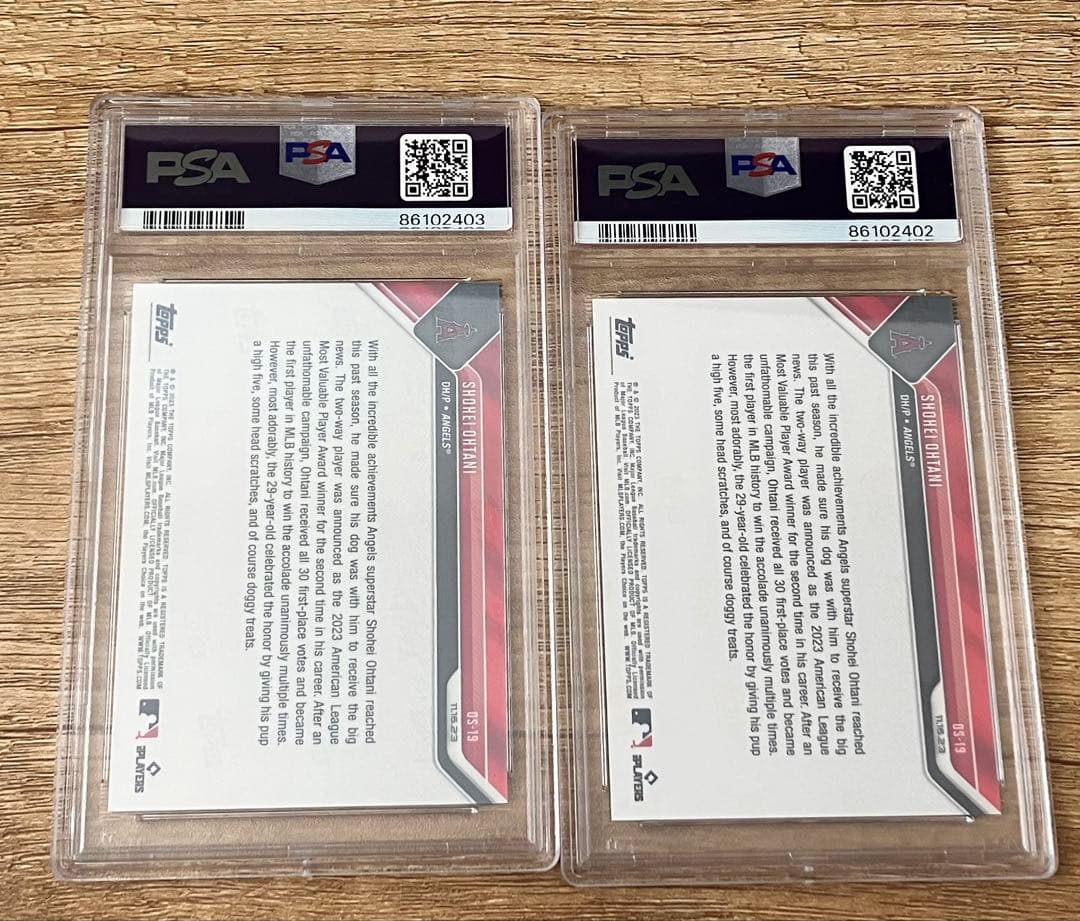 PSA10 大谷 デコピン 2枚セット