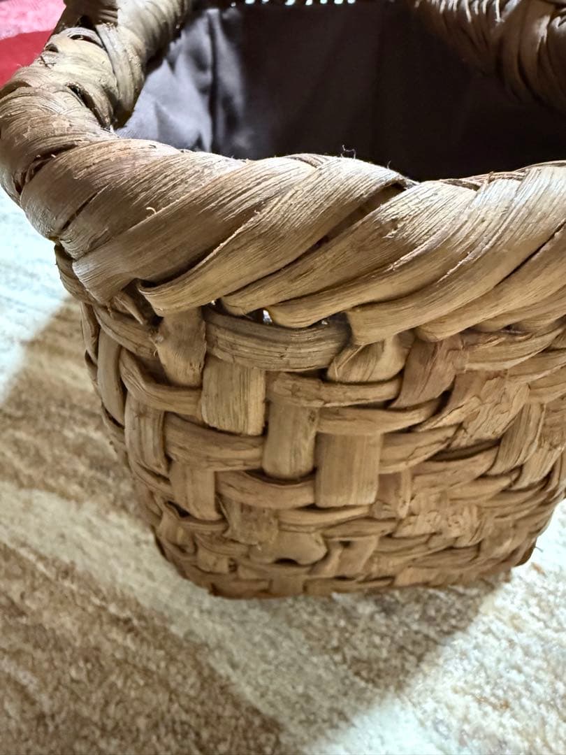 天然素材 かごバッグ ブラウン