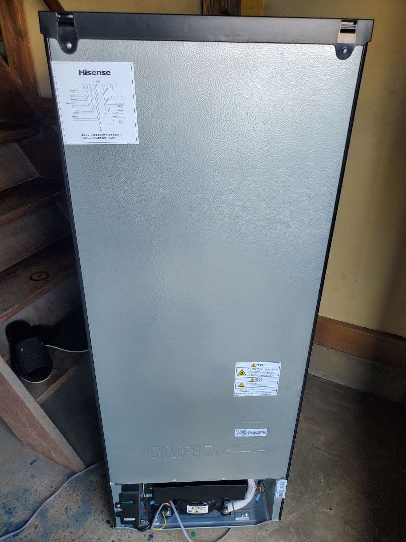 設置・送料無料　Hisense 2ドア冷凍冷蔵庫 HR-D15FB 162L