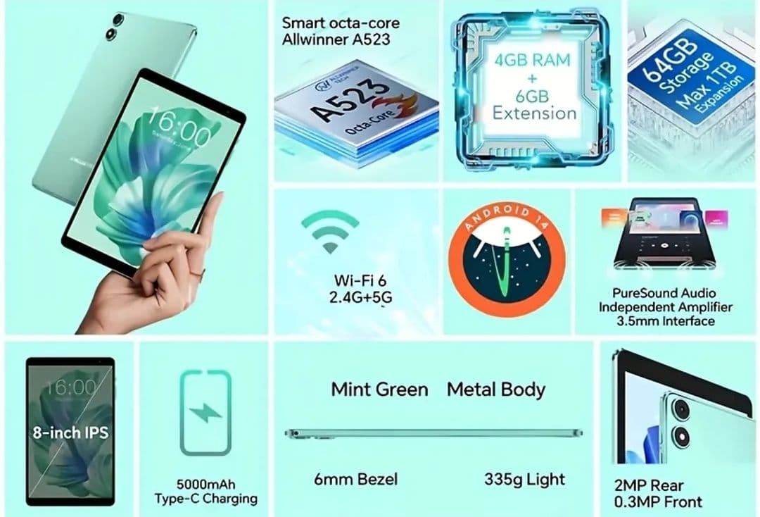P85T 8インチタブレット/ケース付き