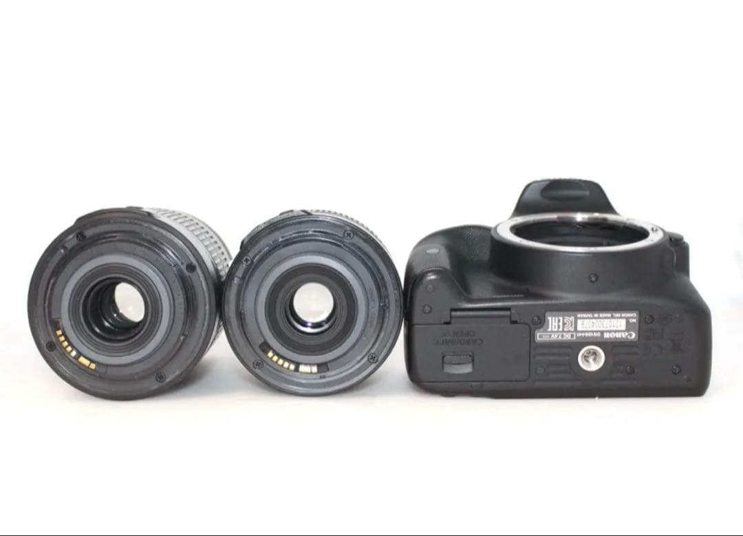 キャノン 一眼レフ　Kiss X7 手ぶれ補正レンズ　望遠　バッテリー2個！